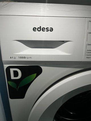Lavadora Edesa 6 kg 1000 rpm