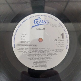 Ilegales LP Vinilo 1985 Promocional.