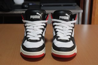 Zapatillas Puma Altas Rojas y Blancas