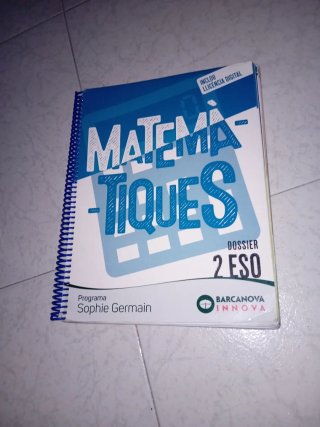 Matemàtiques, 2 ESO, Programa Sophie Germain Do...