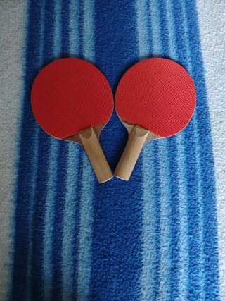 2 Raquetas de Ping Pong Rojas