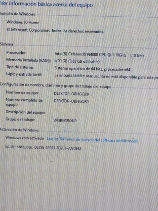 Portátil Acer A114-32 Negro