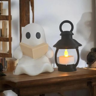Figura Fantasma Lector con Farolillo LED