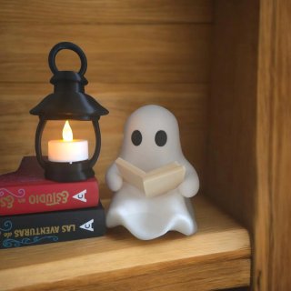 Figura Fantasma Lector con Farolillo LED