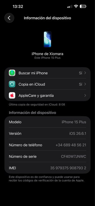 iPhone 15 Plus Negro +iPad 4 Air (se intencanvia)