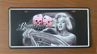 Chapa decorativa Marilyn Monroe Bombshell