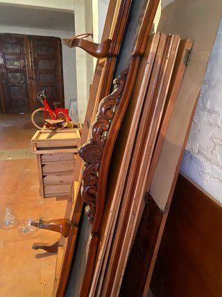 Armario ropero antiguo de madera