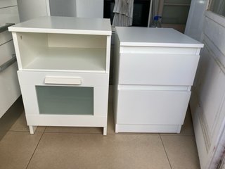 2 mesitas de noche blanco IKEA