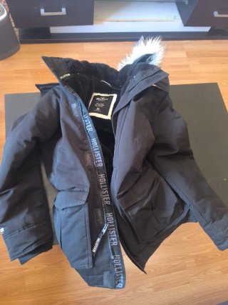 Chaqueta Hollister Negra Talla XS