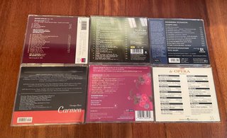 Lote 6 CDs Música Clásica Ópera Arias