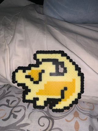 Figura Hama Beads Pumba El Rey León