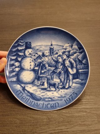 Piatto Tedesco 2 decorativo Weihnachten 1975