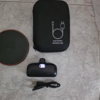 Batería externa, cargador y estuche