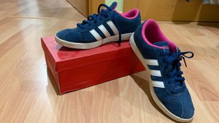 Zapatillas Adidas Courtset W Azul y Rosa