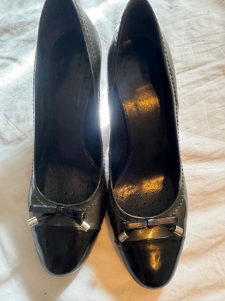 Zapatos Geox Negros Tacón Mujer