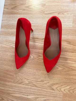 Tacones Stradivarius Rojos Talla 37