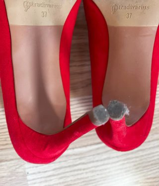 Tacones Stradivarius Rojos Talla 37