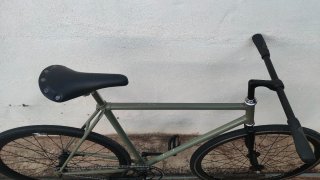 Bicicleta Fixie lista para circular