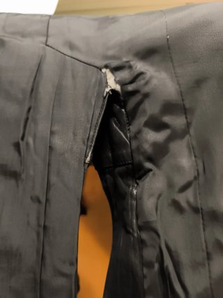 Abrigo Piel Negro Vintage Made in Italy