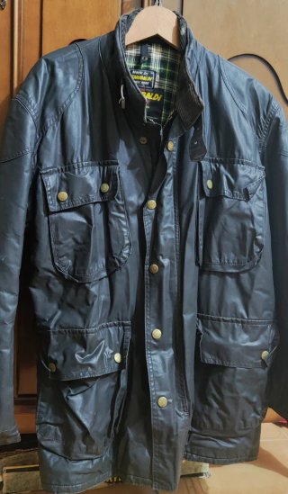 Barbour Garibaldi Chaqueta Negra
