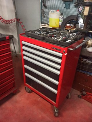 Carro de herramientas Wurth rojo