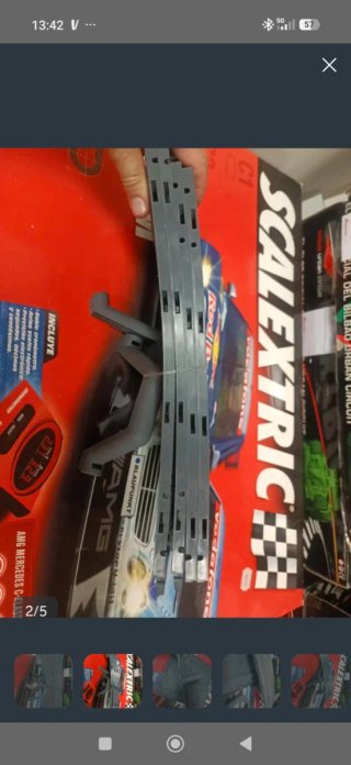 Puente Scalextric 1/32 pistas grises