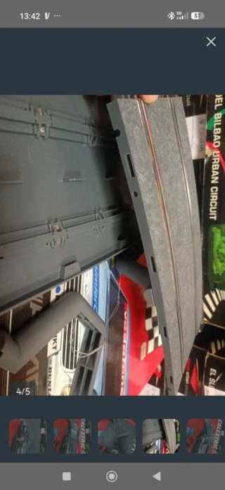 Puente Scalextric 1/32 pistas grises