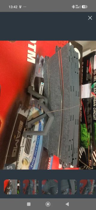 Puente Scalextric 1/32 pistas grises