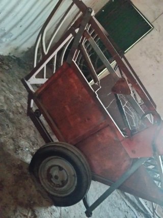 Carro empacadora metálico