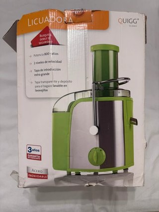 Licuadora Quigg 800W – Extractor de zumos – Verde