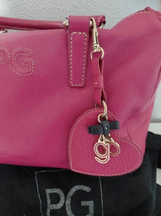 Bolso Piel Purificación García Fucsia