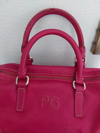 Bolso Piel Purificación García Fucsia