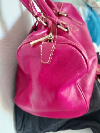 Bolso Piel Purificación García Fucsia