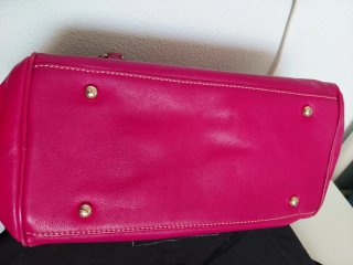 Bolso Piel Purificación García Fucsia
