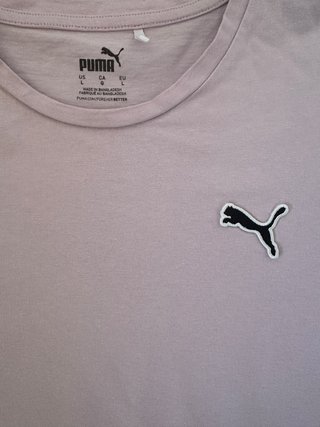 Camiseta Puma Lila Estilo Casual | Talla L