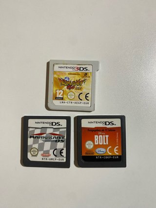 Juegos DS y 3DS: Inazuma Eleven, mario kart, bolt