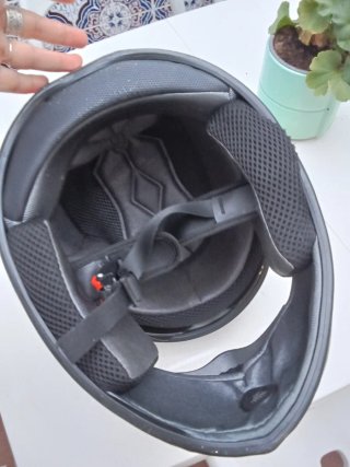 Casco DAYU Moto Negro y Rojo