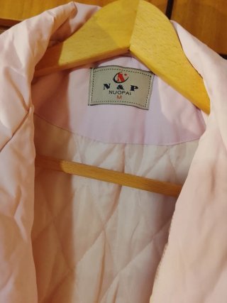 Chaqueta rosa y blanca FAST