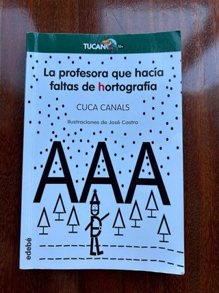 La profesora que hacía faltas de hortografía
