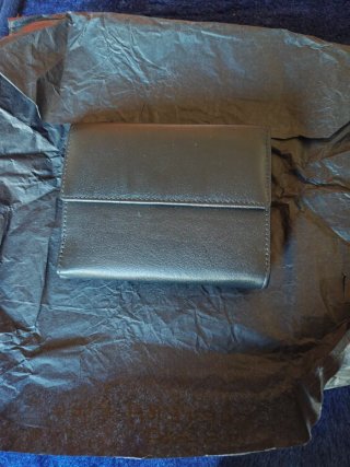Cartera Anna and Robert Piel Negra Nueva