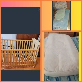 Cuna de madera para bebé
