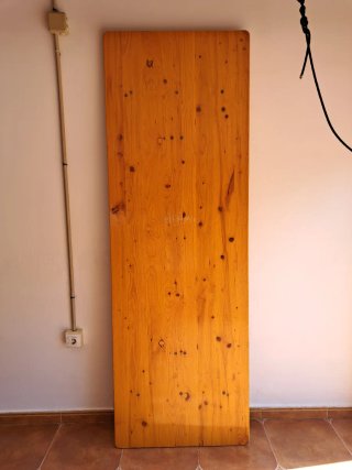 Mesa plegable de madera