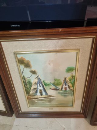 4 Cuadros Decorativos Pintados