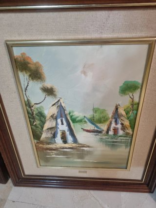 4 Cuadros Decorativos Pintados