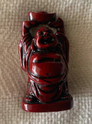 Conjunto 6 Figuras Budas Risa Rojo