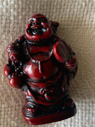 Conjunto 6 Figuras Budas Risa Rojo
