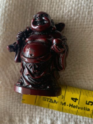 Conjunto 6 Figuras Budas Risa Rojo