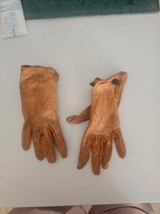 Guantes Adolfo Dominguez Piel Beige