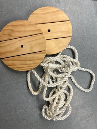 Columpio redondo madera para niños, nuevos.