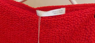 Conjunto Zara Top y Falda Roja Talla S
